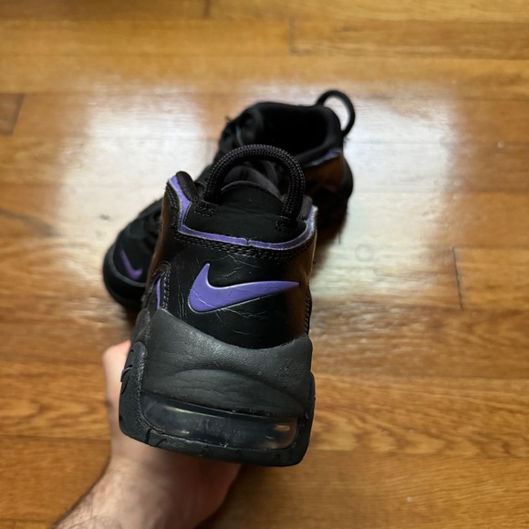 Kids Nike Air More Uptempo 'Black Action Grape' - Picture 4 of 9